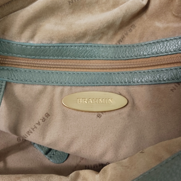 Brahmin green pebbled leather shoulders bag - Picture 9 of 16
